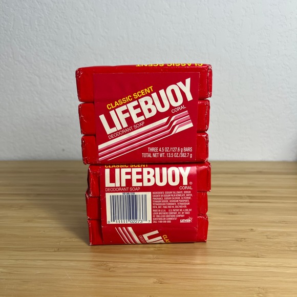 Lifebuoy Classic Scent Coral Deodorant Soap Bath Size Bars 2 3 Packs